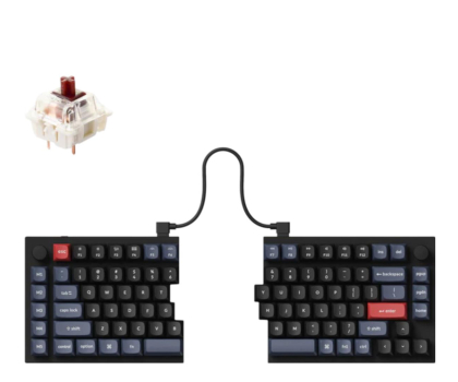 Klawiatura Keychron Q11 Split Gateron Brown Switch RGB Knob Q11-M3Z